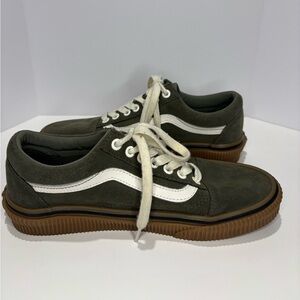 Vans Green and White Sneakers